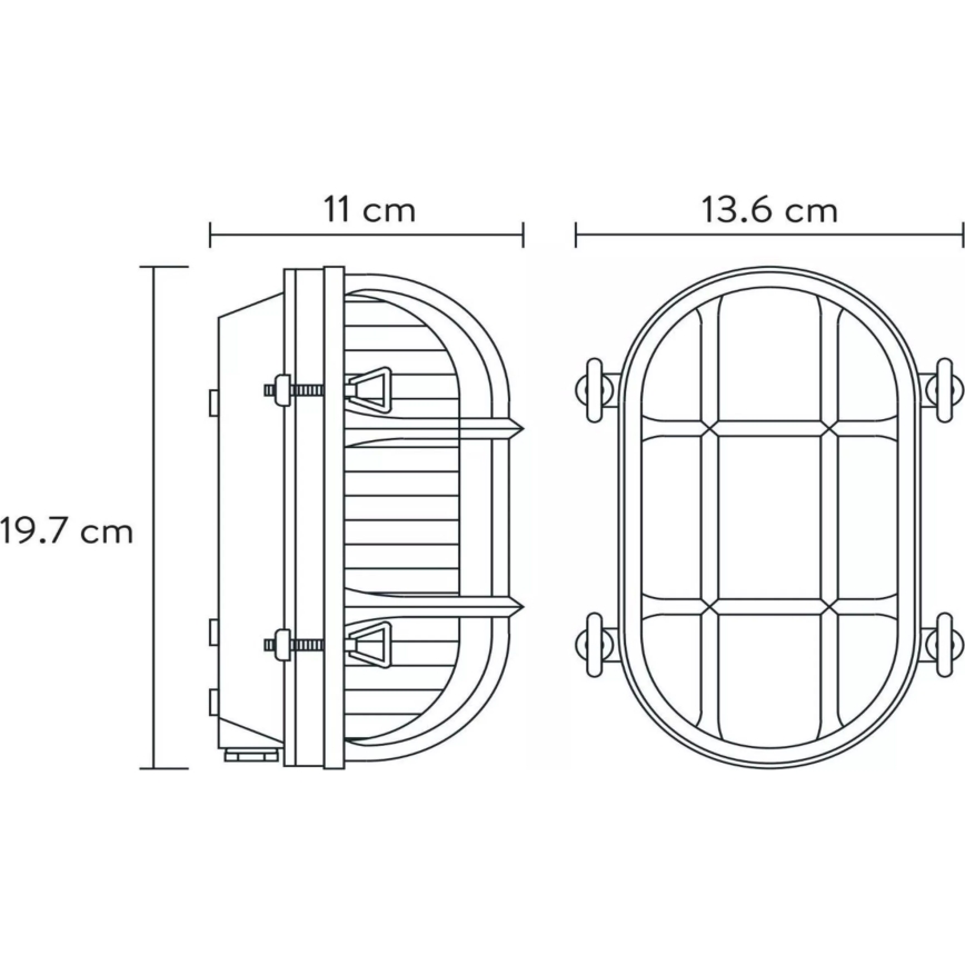 Lucide 11891/20/02 - Venkovní nástěnné svítidlo DUDLEY 1xE27/40W/230V IP65 zlatá