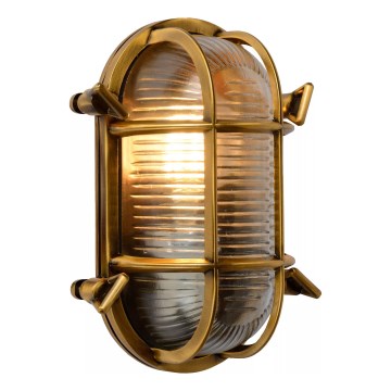 Lucide 11891/20/02 - Venkovní nástěnné svítidlo DUDLEY 1xE27/40W/230V IP65 zlatá