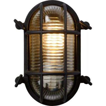Lucide 11891/20/30 - Venkovní nástěnné svítidlo DUDLEY 1xE27/40W/230V IP65 černá