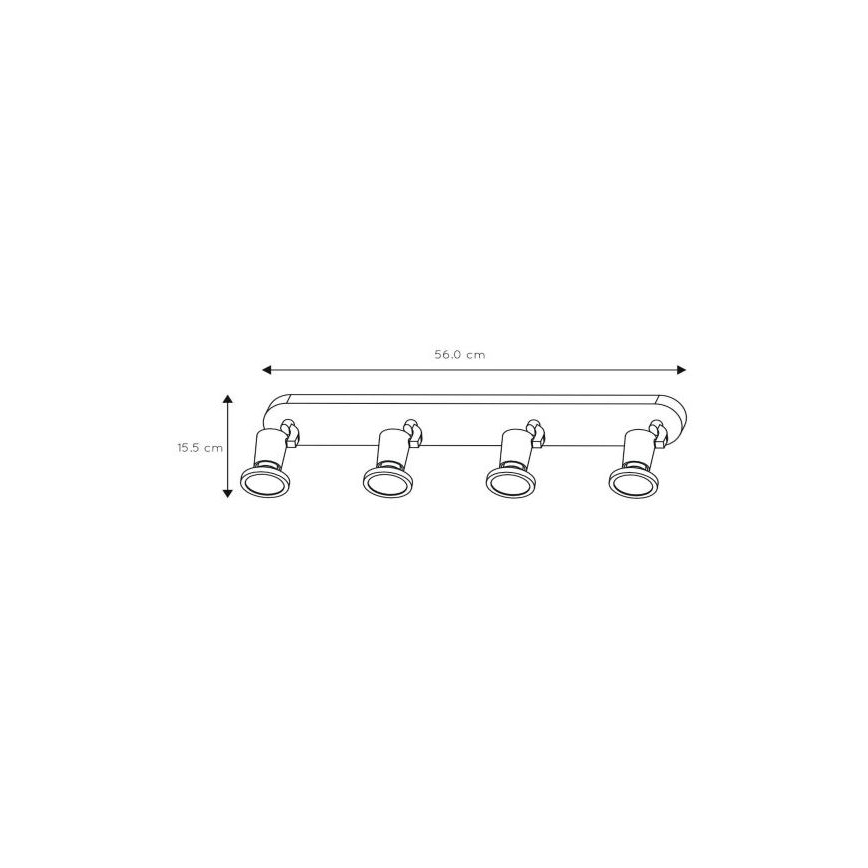 Lucide 11903/20/30 - LED bodové svítidlo JASTER-LED 4xGU10/5W/230V černé