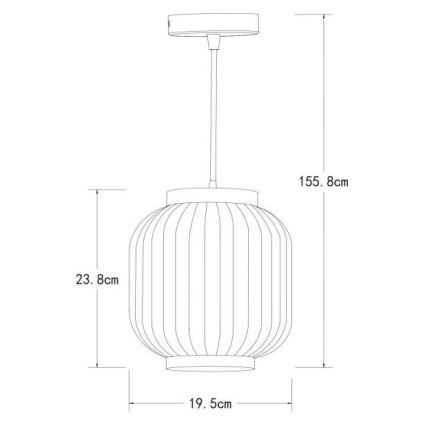 Lucide 13435/01/31 - Lustr na lanku GOSSE 1xE27/40W/230V