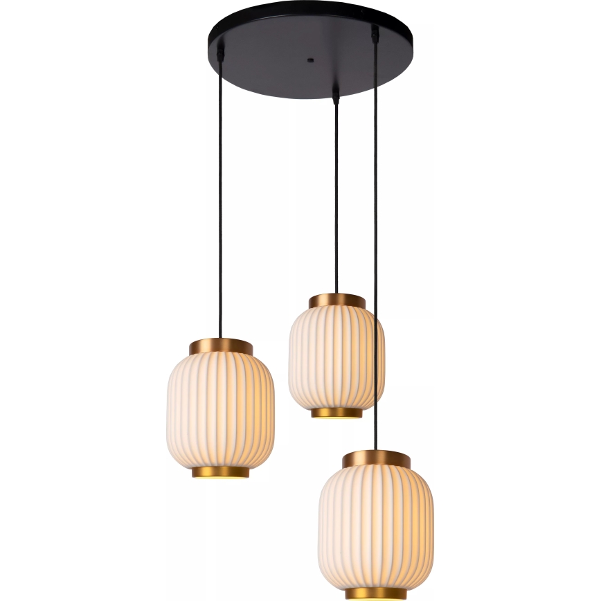 Lucide 13435/03/31 - Lustr na lanku GOSSE 3xE27/40W/230V porcelán