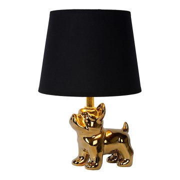 Lucide 13533/81/10 - Stolní lampa WINSTON 1xE14/25W/230V zlatá/černá
