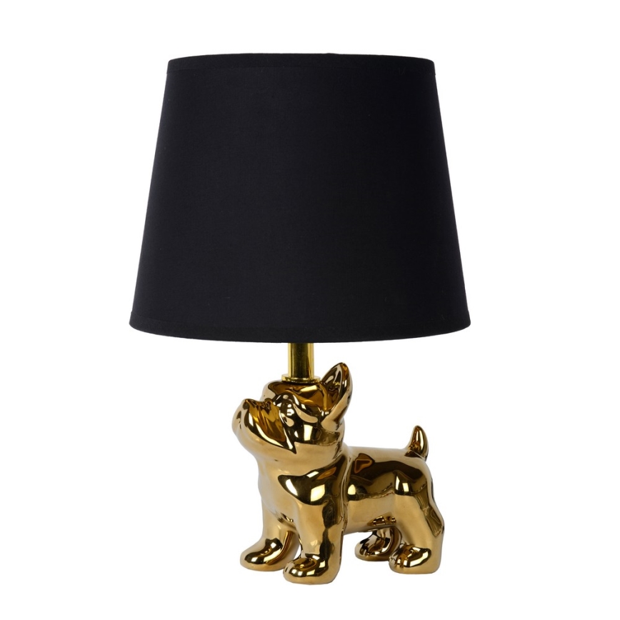 Lucide 13533/81/10 - Stolní lampa WINSTON 1xE14/25W/230V zlatá/černá