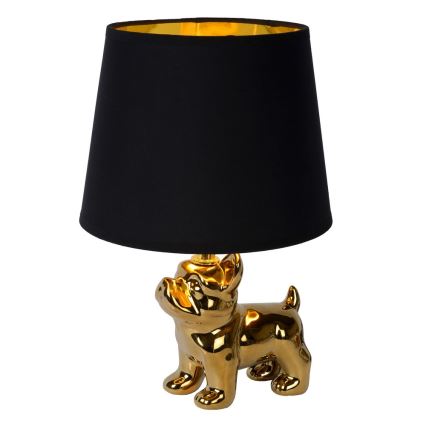 Lucide 13533/81/10 - Stolní lampa WINSTON 1xE14/25W/230V zlatá/černá