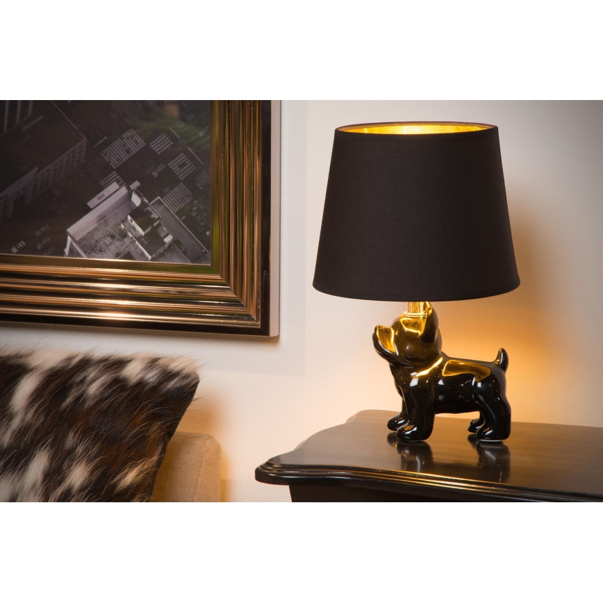 Lucide 13533/81/30 - Stolní lampa WINSTON 1xE14/25W/230V černá