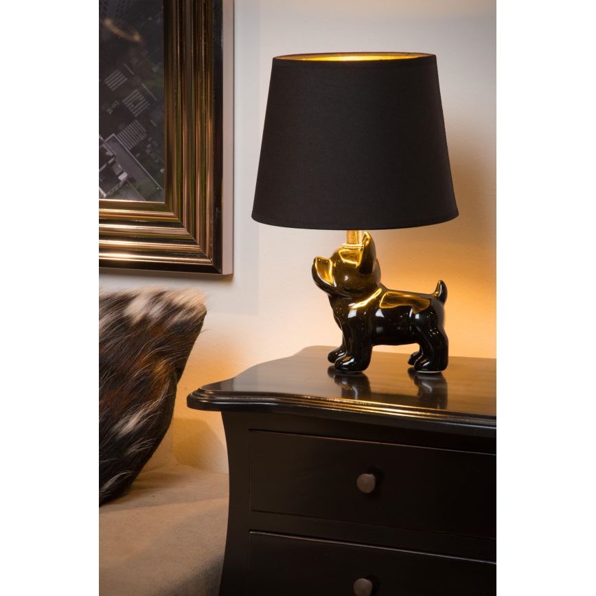 Lucide 13533/81/30 - Stolní lampa WINSTON 1xE14/25W/230V černá