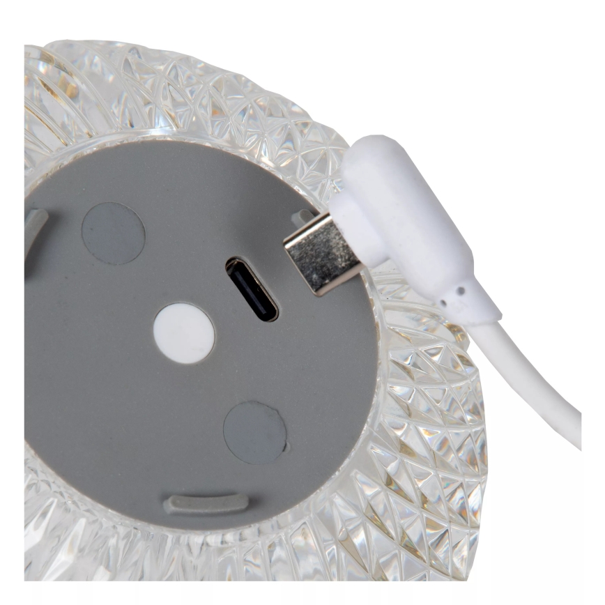 Lucide 13599/01/60 - LED Stmívatelná nabíjecí dotyková stolní lampa CINTRA LED/1,5W/3,7V 1400 mAh