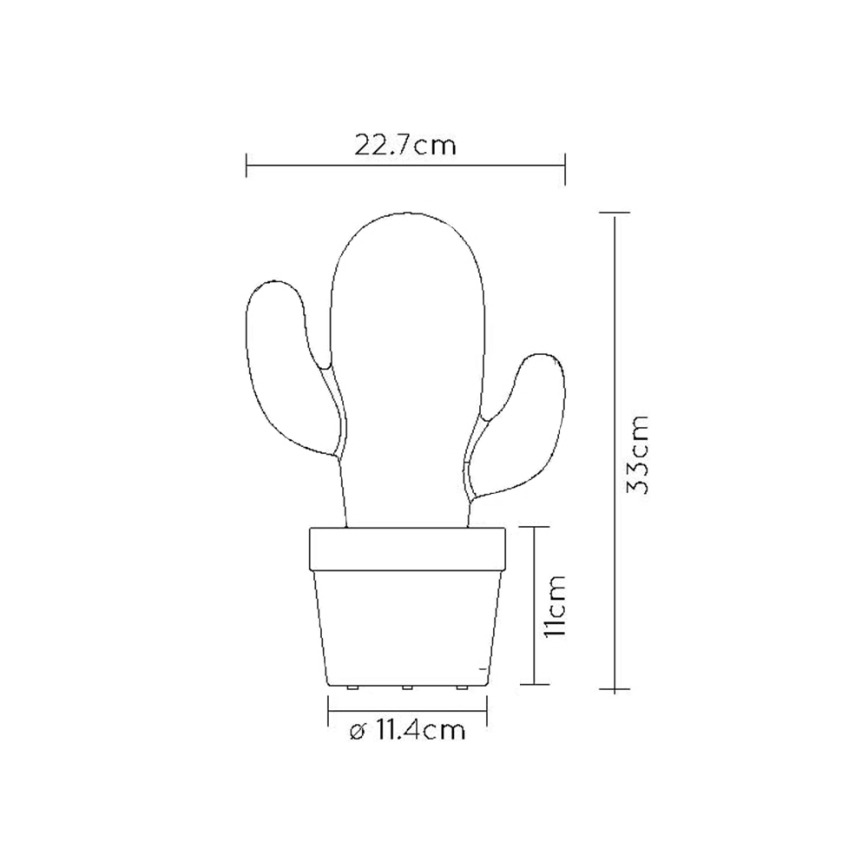 Lucide 13813/02/31 - LED Stmívatelná venkovní stolní lampa CACTUS LED/2W/5V IP44