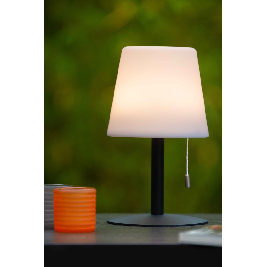 Lucide 13815/02/99 - LED RGBW Stmívatelná venkovní lampa RIO LED/1,8W/3,7V USB IP44 1800 mAh černá