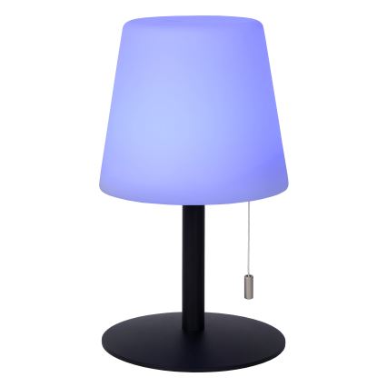Lucide 13815/02/99 - LED RGBW Stmívatelná venkovní lampa RIO LED/1,8W/3,7V USB IP44 1800 mAh černá
