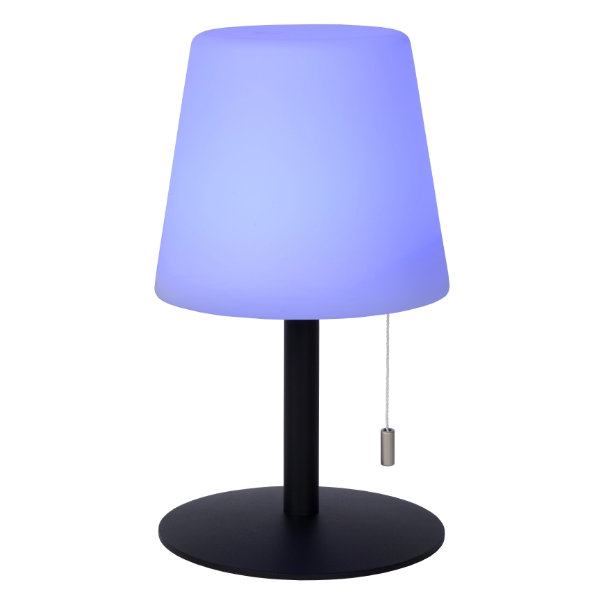 Lucide 13815/02/99 - LED RGBW Stmívatelná venkovní lampa RIO LED/1,8W/3,7V USB IP44 1800 mAh černá