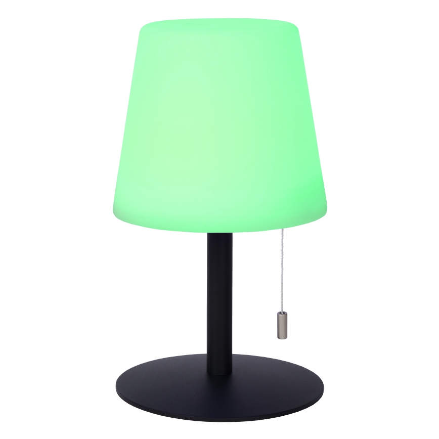 Lucide 13815/02/99 - LED RGBW Stmívatelná venkovní lampa RIO LED/1,8W/3,7V USB IP44 1800 mAh černá