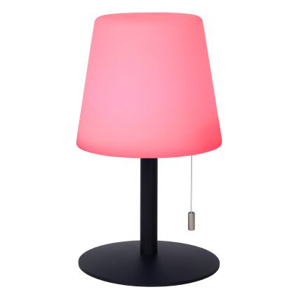 Lucide 13815/02/99 - LED RGBW Stmívatelná venkovní lampa RIO LED/1,8W/3,7V USB IP44 1800 mAh černá