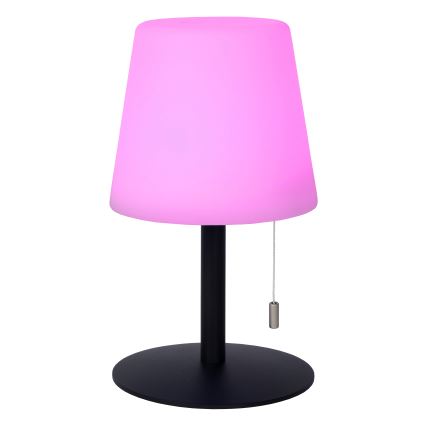Lucide 13815/02/99 - LED RGBW Stmívatelná venkovní lampa RIO LED/1,8W/3,7V USB IP44 1800 mAh černá