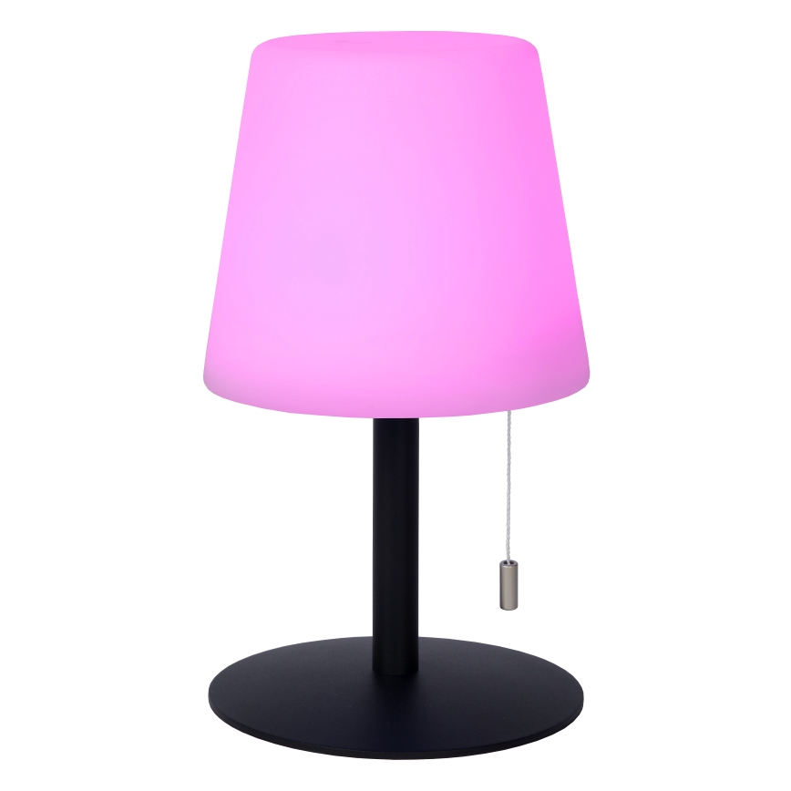 Lucide 13815/02/99 - LED RGBW Stmívatelná venkovní lampa RIO LED/1,8W/3,7V USB IP44 1800 mAh černá