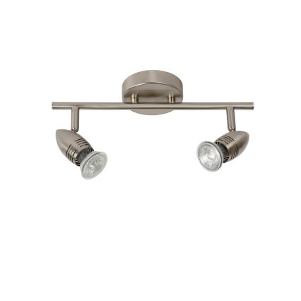 Lucide 13955/10/12 - LED bodové svítidlo CARO-LED 2xGU10/5W/230V matný chrom