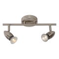 Lucide 13955/10/12 - LED bodové svítidlo CARO-LED 2xGU10/5W/230V matný chrom