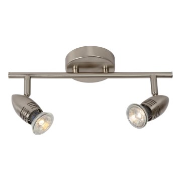Lucide 13955/10/12 - LED bodové svítidlo CARO-LED 2xGU10/5W/230V matný chrom