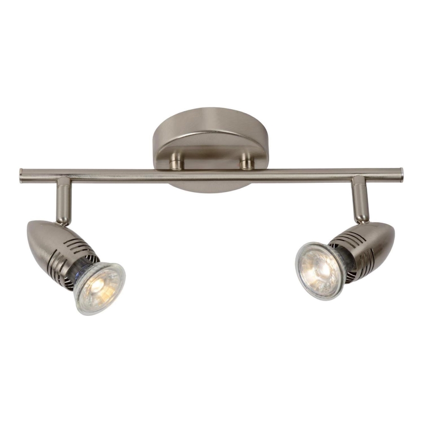 Lucide 13955/10/12 - LED bodové svítidlo CARO-LED 2xGU10/5W/230V matný chrom