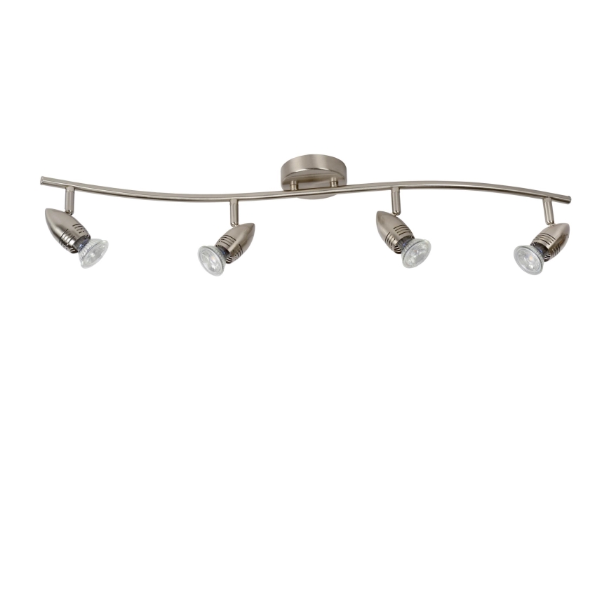 Lucide 13955/20/12 - LED bodové svítidlo CARO-LED 4xGU10/5W/230V matný chrom