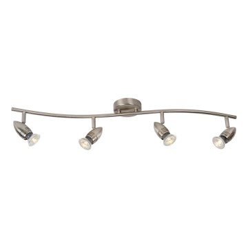 Lucide 13955/20/12 - LED bodové svítidlo CARO-LED 4xGU10/5W/230V matný chrom