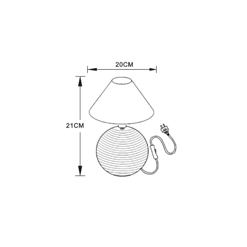 Lucide 14550/81/38 - Stolní lampa KADDY 1xE14/40W/230V béžová