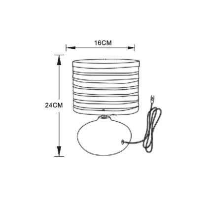 Lucide 14559/81/39 - Stolní lampa TINA 1xE14/40W/230V fialová