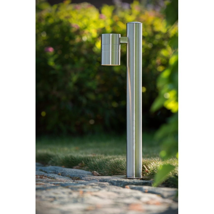 Lucide 14867/49/12 - LED Venkovní lampa ARNE-LED 1xGU10/5W/230V matný chrom IP44