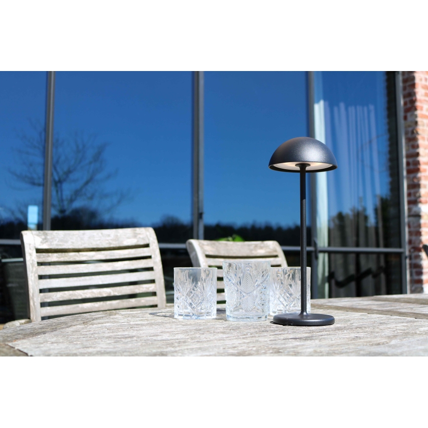 Lucide 15500/02/30 - LED Stmívatelná dotyková venkovní lampa JOY LED/1,5W/3,7V USB IP54 2200 mAh černá