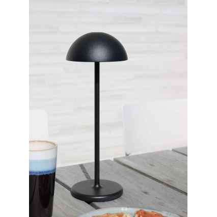 Lucide 15500/02/30 - LED Stmívatelná dotyková venkovní lampa JOY LED/1,5W/3,7V USB IP54 2200 mAh černá