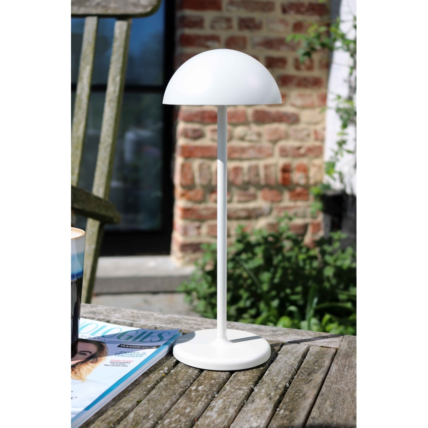 Lucide 15500/02/31 - LED Stmívatelná dotyková venkovní lampa JOY LED/1,5W/3,7V USB IP54 2200 mAh bílá
