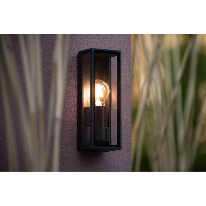 Lucide 15802/01/30 - Venkovní nástěnné svítidlo DUKAN 1xE27/15W/230V IP65 černá