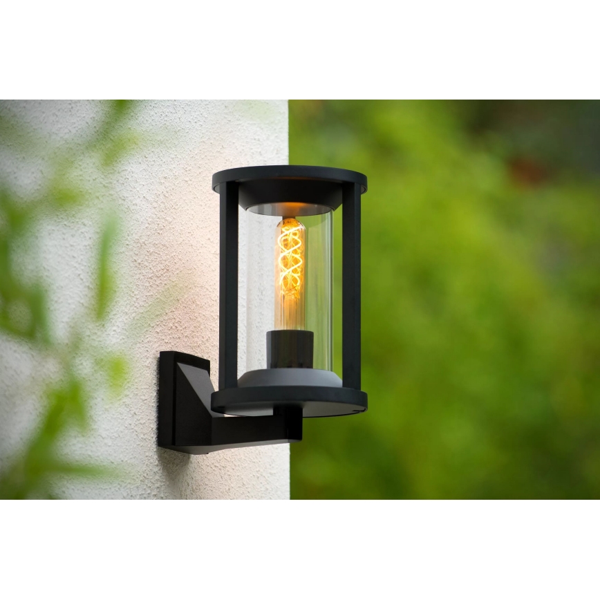 Lucide 15803/01/30 - Venkovní nástěnná lampa CADIX 1xE27/15W/230V IP65 černá