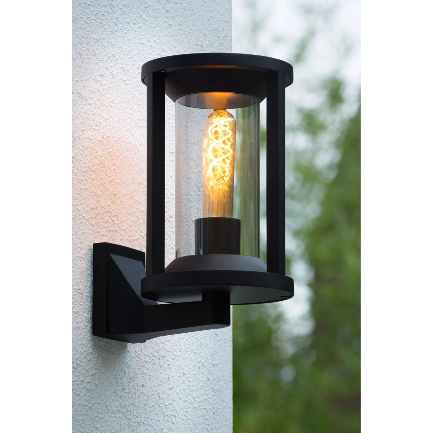 Lucide 15803/01/30 - Venkovní nástěnná lampa CADIX 1xE27/15W/230V IP65 černá