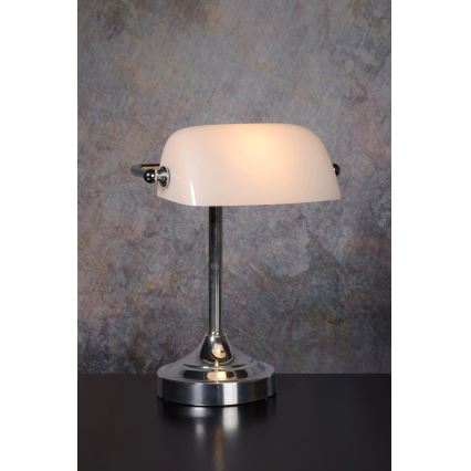 Lucide 17504/01/11 - Stolní lampa BANKER 1xE14/40W/230V