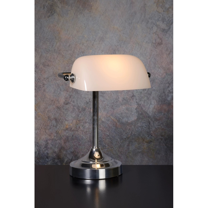 Lucide 17504/01/11 - Stolní lampa BANKER 1xE14/40W/230V