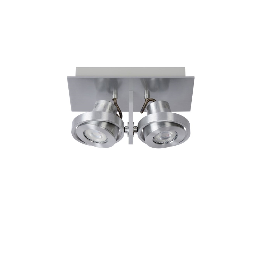Lucide 17906/10/12 - LED Stmívatelné bodové svítidlo LANDA 2xGU10/4,5W/230V matný chrom