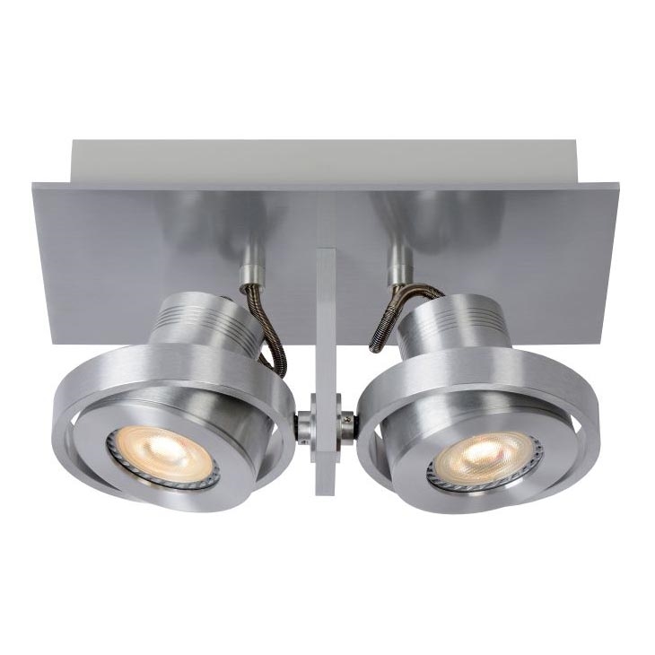 Lucide 17906/10/12 - LED Stmívatelné bodové svítidlo LANDA 2xGU10/4,5W/230V matný chrom