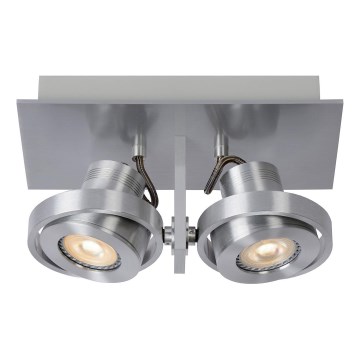 Lucide 17906/11/12 - LED Stmívatelné bodové svítidlo LANDA 2xGU10/5W/230V matný chrom