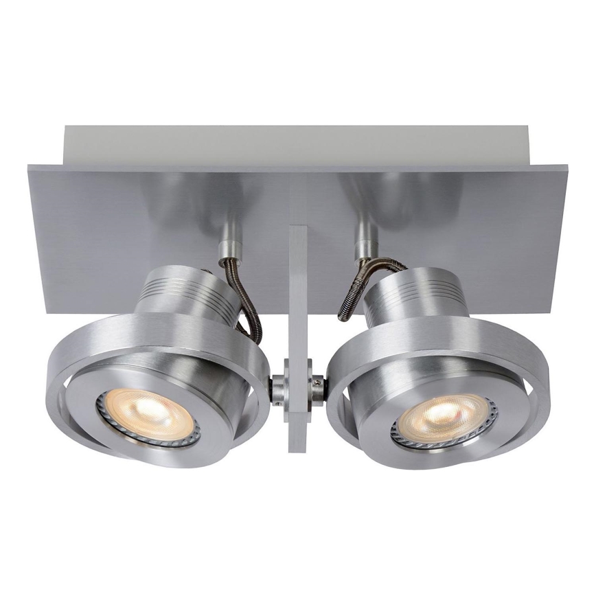 Lucide 17906/11/12 - LED Stmívatelné bodové svítidlo LANDA 2xGU10/5W/230V matný chrom
