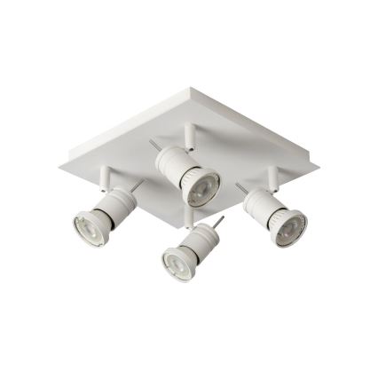 Lucide 17990/19/31 - LED Stmívatelné bodové svítidlo TWINNY 4xGU10/4,5W/230V bílé 25cm