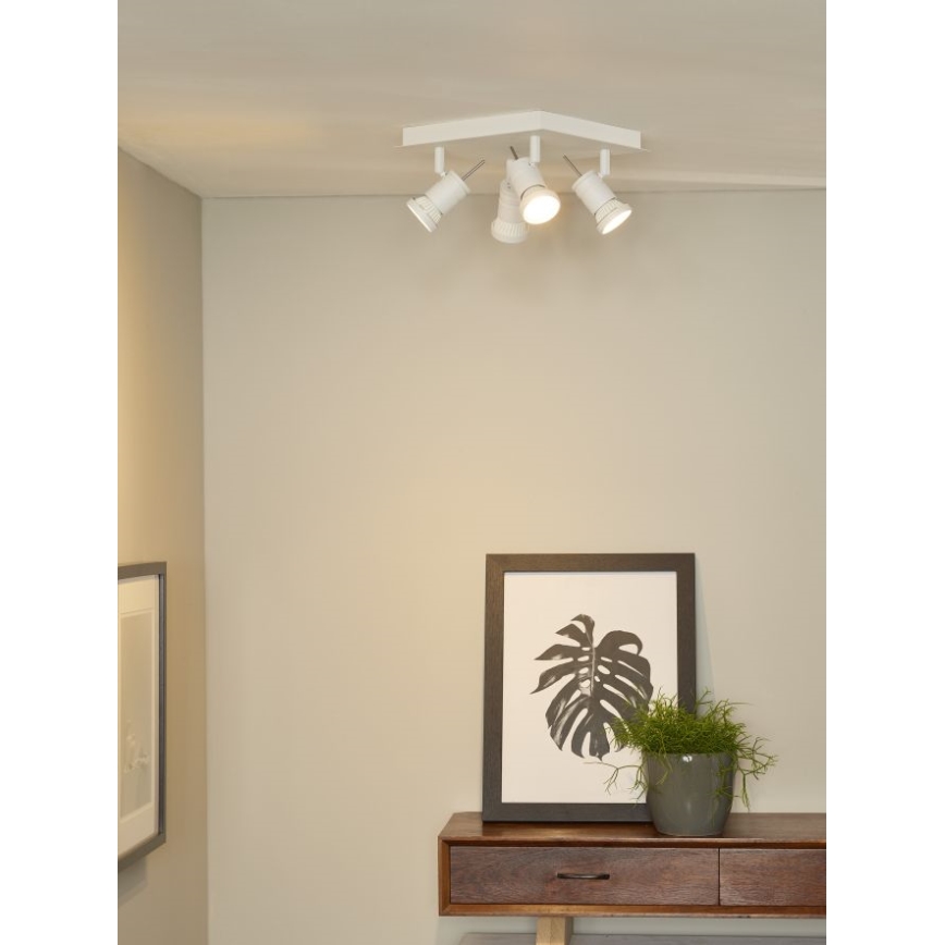 Lucide 17990/19/31 - LED bodové svítidlo TWINNY-LED 4xGU10/4,5W/230V bílé 25cm