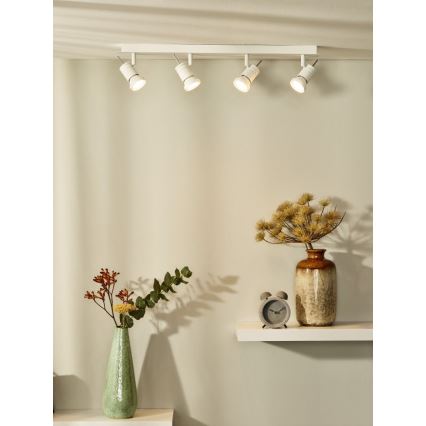 Lucide 17990/20/31 - LED Stmívatelné bodové svítidlo TWINNY 4xGU10/4,5W/230V bílé 63 cm