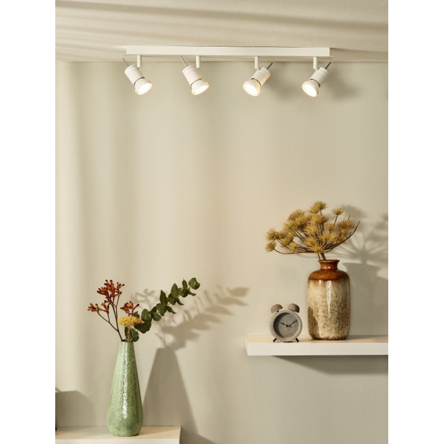Lucide 17990/20/31 - LED bodové svítidlo TWINNY-LED 4xGU10/4,5W/230V bílé 63 cm