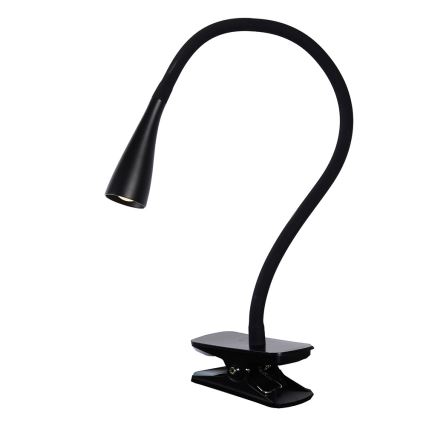 Lucide 18256/03/30 - LED Stmívatelná flexibilní dotyková stolní lampa s klipem ZOZY LED/4W/230V černá