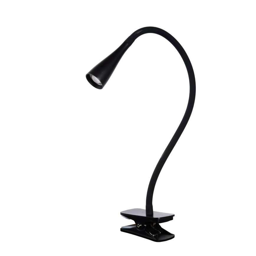 Lucide 18256/03/30 - LED Stmívatelná flexibilní dotyková stolní lampa s klipem ZOZY LED/4W/230V černá