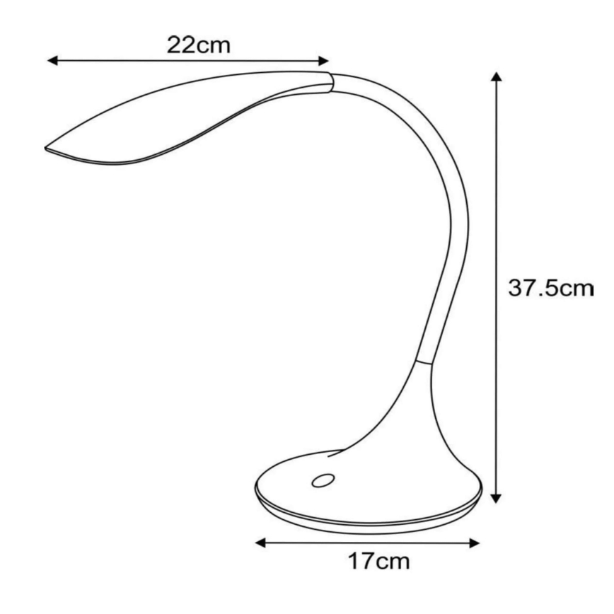 Lucide 18652/06/30 - LED Flexibilní stolní lampa EMIL 1xLED/4,5W/230V