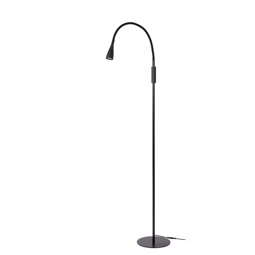 Lucide 18756/03/30 - LED Stmívatelná flexibilní dotyková stojací lampa ZOZY LED/4W/230V černá