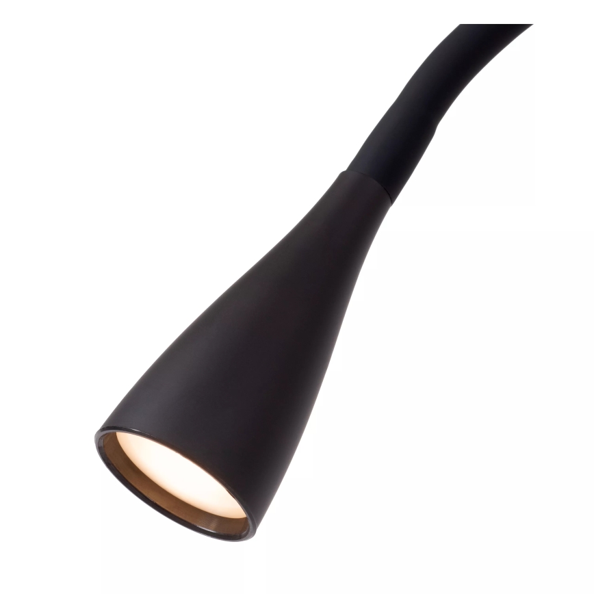 Lucide 18756/03/30 - LED Stmívatelná flexibilní dotyková stojací lampa ZOZY LED/4W/230V černá